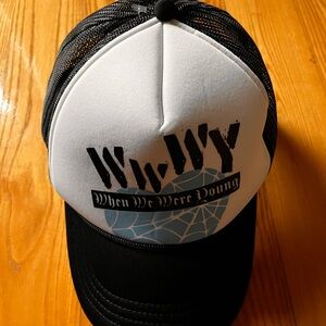 When We Were Young Black & White Trucker Hat